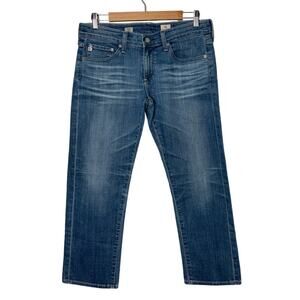 AG Tomboy Relaxed Straight Crop Jeans Women's Size 28 Medium wash blue denim
